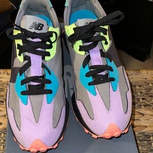 New Balance Gray and Neon Sneakers